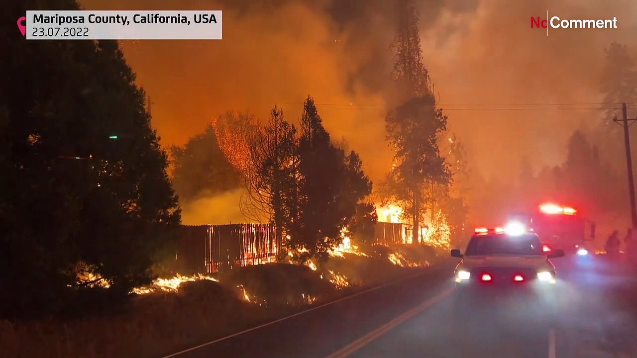 Flammenhölle in Kalifornien: 'Explosives Feuer' nahe Yosemite-Nationalpark