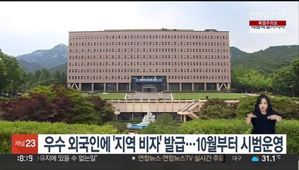 下载视频: 우수 외국인에 '지역 비자' 발급…10월부터 시범운영