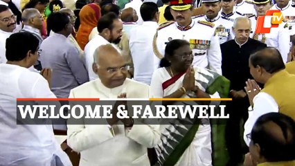 Prez Draupadi Murmu's Welcome & Ex-Prez Ram Nath Kovind's Farewell