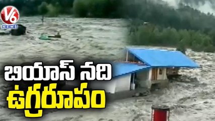 Heavy Rains In Himachal Pradesh| Huge Flood Inflow To Beas River | V6 News