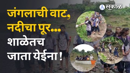 Wardha | शिक्षण घेण्यासाठी विद्यार्थ्यांना करावी लागतेय कसरत  | Sakal Media