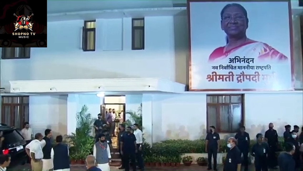 PM Modi meets NDA_s Presidential candidate Smt. Droupadi Murmu Ji at her residence