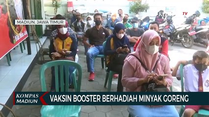 Vaksin Booster Berhadiah Minyak Goreng