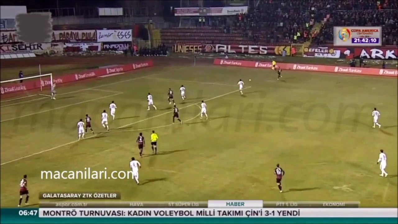 Eskişehirspor 1-0 Galatasaray [HD] 28.01.2015 - 2014-2015 Turkish Cup Group G Matchday 5