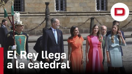 El Rey llega a la catedral para realizar su cuarta ofrenda al Apóstol