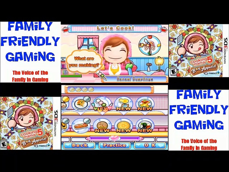 Cooking Mama 5 Bon Appetit! 3DS Hanami Dumplings