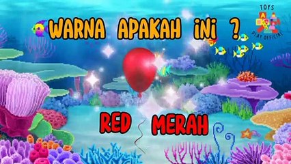 Animasi balon warna warni belajar mengenal warna dengan balon lucu unik asik | Animated colorful balloons, learn to recognize colors with cute, unique balloons