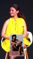 #AliaBhatt ANGRY  Reaction On #RanveerSingh  NUDE Photoshoot TROLLED On Social Media At #Darling Movie Trailer Launch