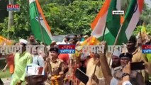 Tiranga Yatra in Bulandshahr: तिरंगा यात्रा के दौरान शिव भक्तों पर की गई पुष्पवर्षा !