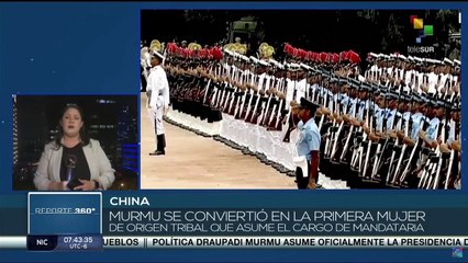 Presidenta electa de la India toma posesión de su cargo