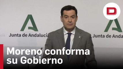 Moreno conforma un Gobierno continuista que eleva a 13 sus consejerías