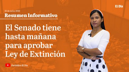 El Senado tiene hasta mañana para aprobar Ley de Extinción