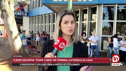 Cliente encontra “chupa-cabra” em terminal eletrônico da Caixa