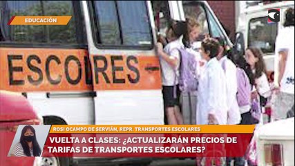 Vuelta a clases:  ¿actualizarán precios de tarifas de transportes escolares?