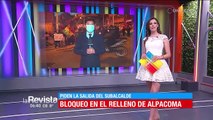 Bloqueo en el relleno sanitario de Alpacoma impide que la basura sea depositada en este sector