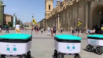 Robots autónomos de Goggo durante su presentación en Zaragoza