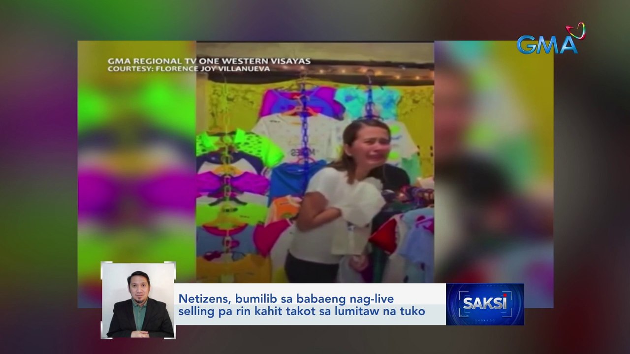 Netizens, bumilib sa babaeng nag-live selling pa rin kahit takot sa lumitaw na tuko | Saksi