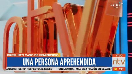 Una persona aprehendida por presunto feminicidio