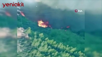 Söke’deki yangına ekiplerin müdahalesi sürüyor