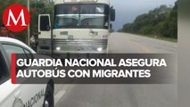 Aseguran a 40 migrantes en la carretera federal 307 en Quintana Roo