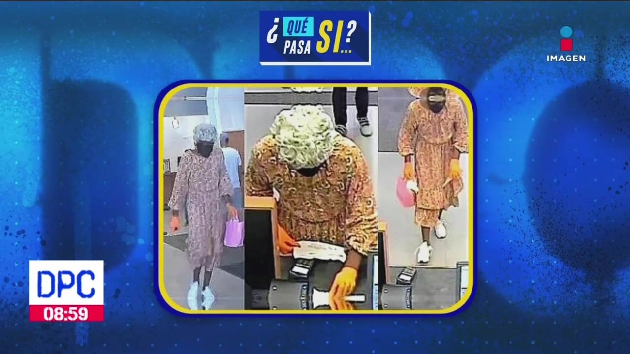 Hombre se disfraza de abuelita para asaltar un banco en EUA