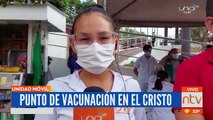 Habilitan punto de vacunación en el Cristo