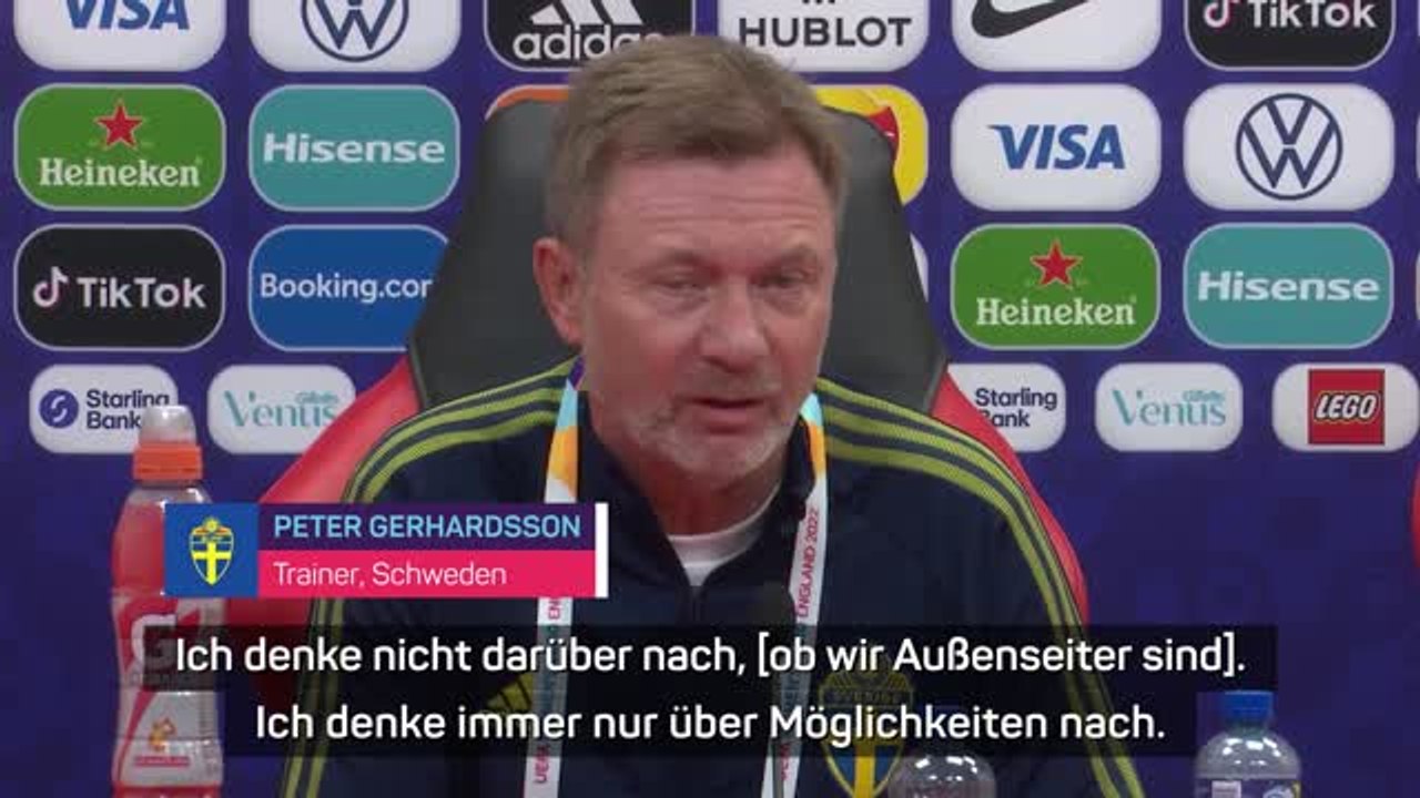 Gerhardsson vor England: Bin lieber der Favorit