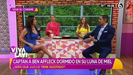 Ben Affleck fue captado dormido en su luna de miel; ¿J.Lo lo tiene agotado?