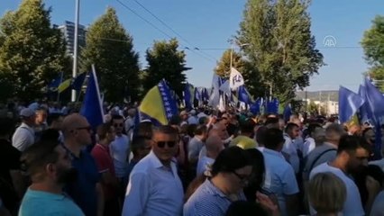 SARAYBOSNA - Bosna Hersek'te "dayatma seçim yasası" protestosu
