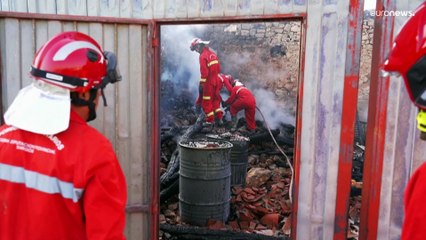 Video herunterladen: Brand im Nationalpark: Deutsche Feuerwehr hilft in Böhmischer Schweiz