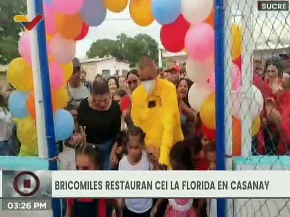 Sucre | Bricomiles rehabilitan el C.E.I. La Florida de cara al nuevo año escolar
