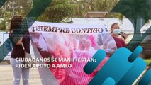 Ciudadanos se manifiestan; piden apoyo a AMLO | CPS Noticias Puerto Vallarta