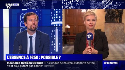 Carburant: "Il est plus heureux d'avoir une ristourne qui arrive dès septembre dans la poche des Français", défend Mathieu Lefevre (Renaissance)
