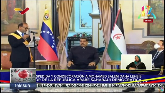 Mohamed Salem recuerda las palabras del Comandante Chávez: “La causa saharaui es causa bolivariana”