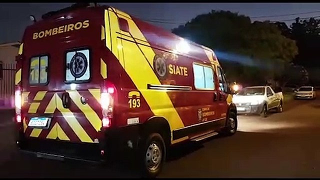 Pai e filho são socorridos pelo Siate no Pioneiros Catarinenses após agressão