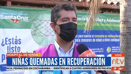 Niñas quemadas se recuperan favorablemente