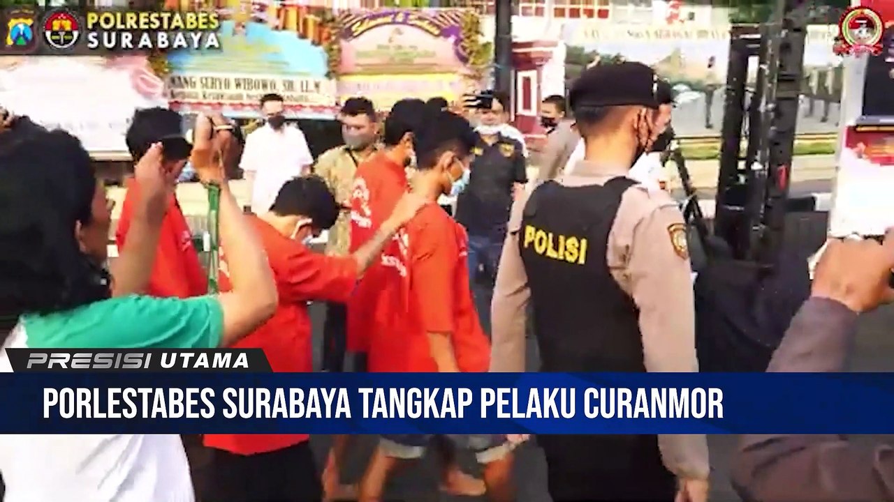 Polrestabes Suarabaya Ungkap Kasus Pencurian dengan Kekerasan