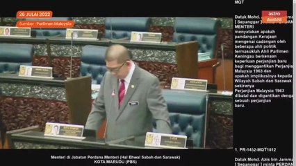 Pandangan perjanjian baharu MA63 belakangkan Persekutuan Malaysia