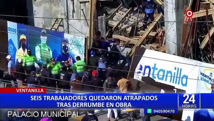 Ventanilla: empresa investiga derrumbe de obra municipal que dejó seis heridos