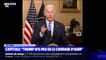 Assaut du Capitole: Joe Biden accuse Donald Trump de ne pas avoir eu "le courage d'agir"
