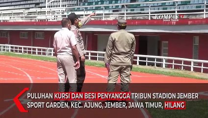 Polisi Tangkap 3 Pelajar Pencuri Besi dan Kursi di Stadion Jember