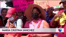 Un grupo de manifestantes bloqueó desde temprano la garita comercial hacia Otay Mesa.