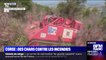 En Corse, des chars sont utilisés pour lutter contre les incendies