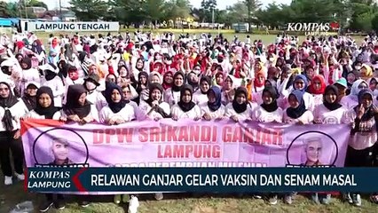 Srikandi Relawan Ganjar Gelar Vaksin Gratis dan Senam Massal