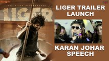Karan Johar Speech at Liger Trailer Launch  Liger | Popper Stop Telugu | Silly Monks