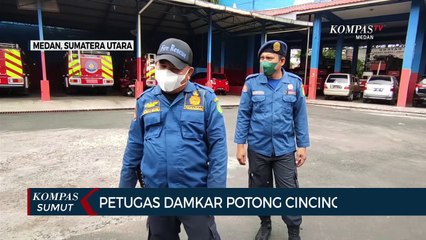 Petugas Pemadam Kebakaran Medan Potong Cincin di Jari ODGJ
