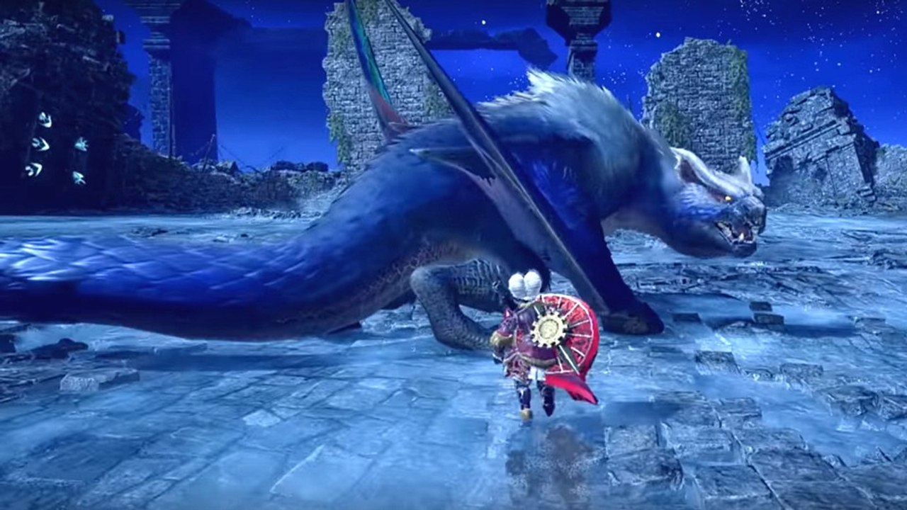 Monster Hunter Rise: Sunbreak - Kampf-Action mit Mondlicht-Nargacuga im Trailer