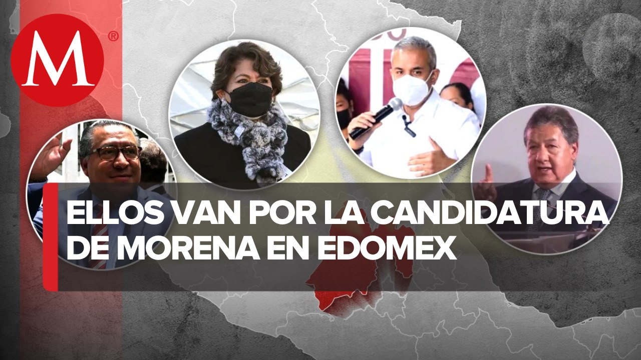 Van cuatro aspirantes por la candidatura de Morena al Edomex