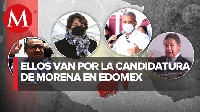 Van cuatro aspirantes por la candidatura de Morena al Edomex