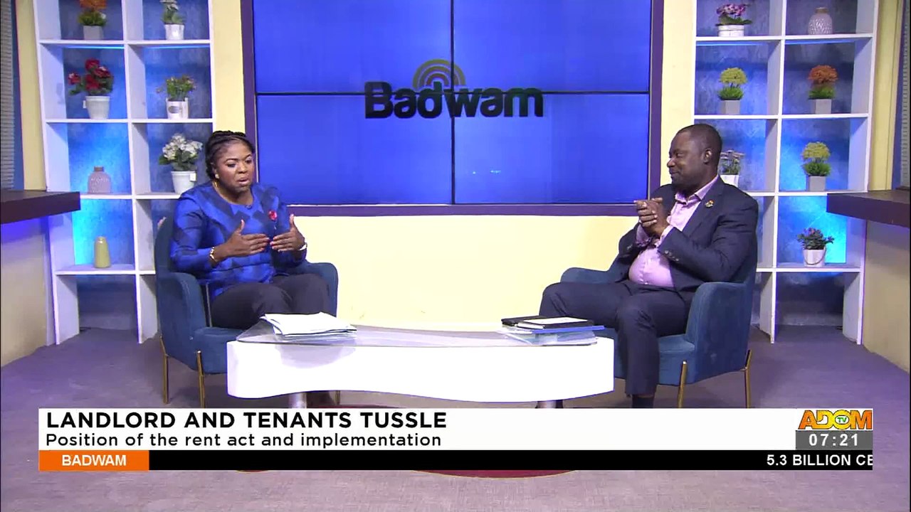 Landlord And Tenants Tussle: Position of the rent act and implementation - Badam Afisem on Adom TV (26-7-22)
